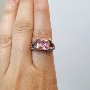 Vintage EDCO Pink Cocktail Ring